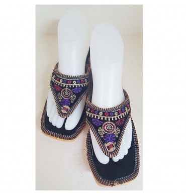 Casual Black Chappal