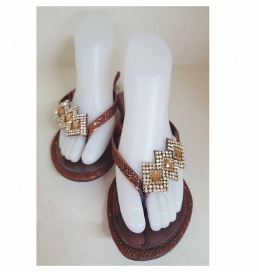 Reddish Bronze Slipper Shoes