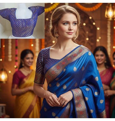 Deep Blue Blouse-ASA005