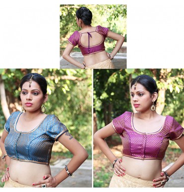 Brocaded Saree Blouse - ASA042