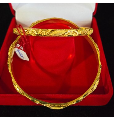 22ct Gold Bangles in a set of 2 - GJBN017