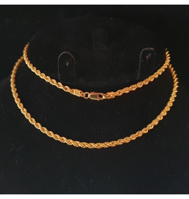 GJC011-22ct Gold Rope chain