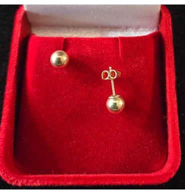 9ct Gold Dome Earring Studs - GJES701