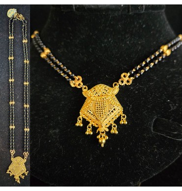 22ct Gold double row Mangalsutra - GJM020