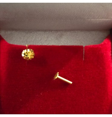 22ct Gold Nose studs in screw type - GJNS011
