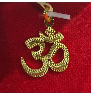 22ct Gold Laser-cut Om Pendants - GJP038