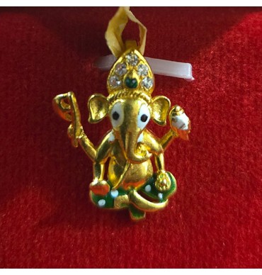 22ct Gold Ganeshji Pendant - GJP039