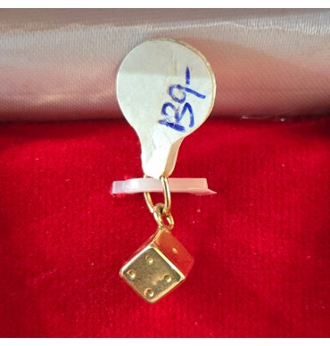 9ct Gold small Cubical Pendant - GJP703