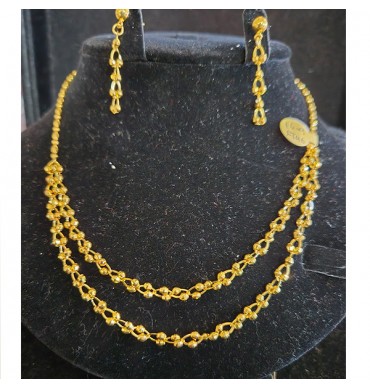 22ct Gold Necklace set - GJS030