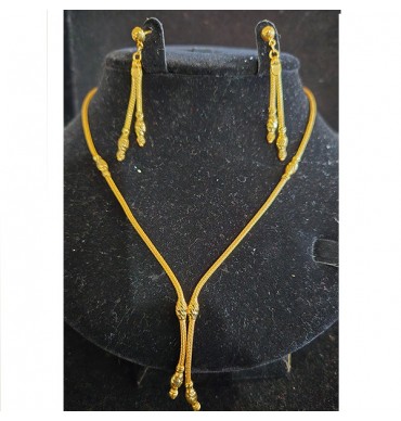 22ct Gold Necklace set - GJS031