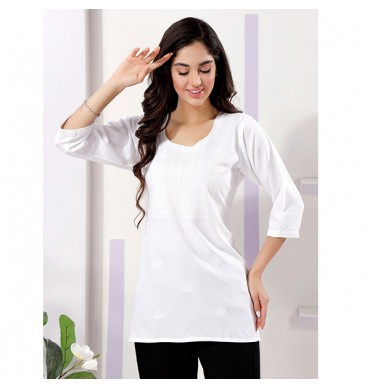 Cotton Kurti in mid-length - IWKT251