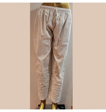 Cotton embroided pants - IWP035