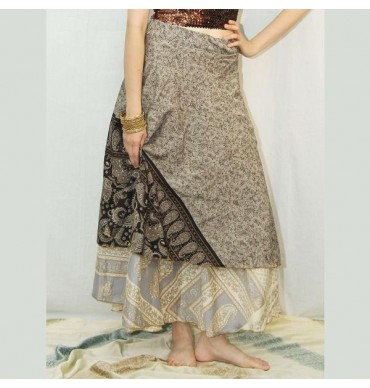 Thai silk wrap skirt