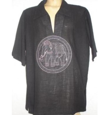 Elephant Black Kurta