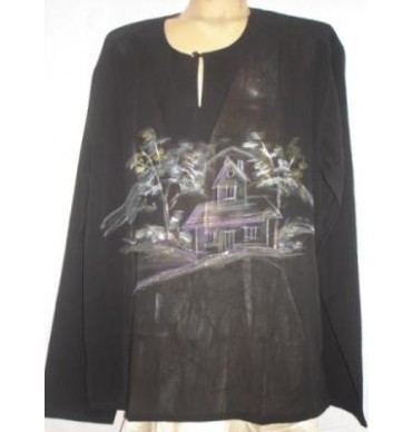 Painting Black Kurta