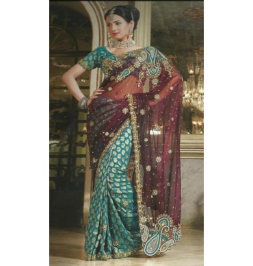 Elegant Blue and Vine