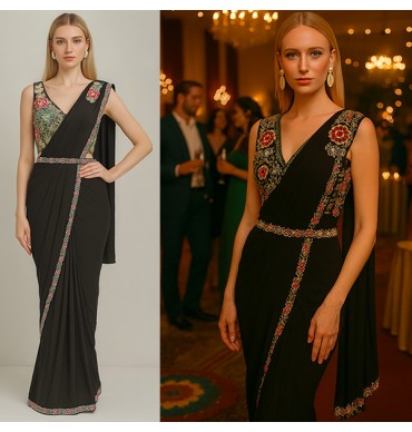 Ready-made Saree - SR007