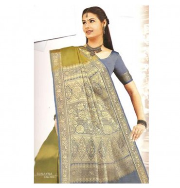 Green & Blue 7010 Saree