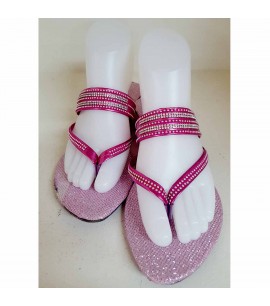 Shimmery Slipper Heel Shoes