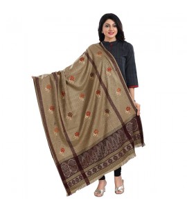 Woollen Shawl - Beige - ASS024