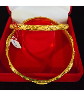 22ct Gold Bangles in a set of 2 - GJBN017