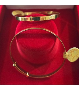 22ct Gold Adjustable Baby Bangle - GJBN021