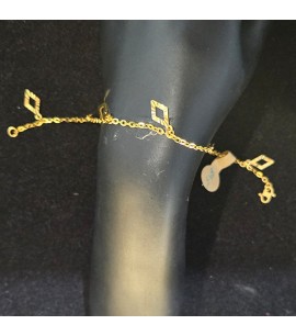 22ct Gold Charm Bracelet - GJBR033