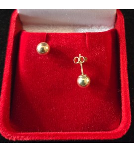 9ct Gold Dome Earring Studs - GJES701