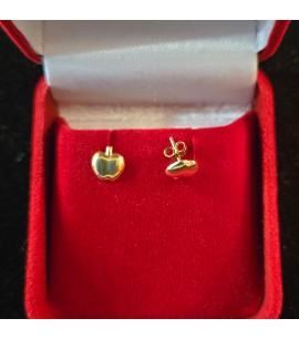 9ct Gold Ear Studs in Apple design- GJES702