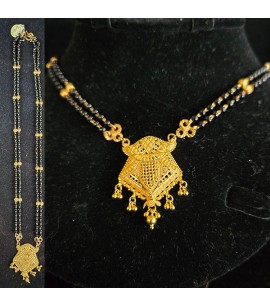 22ct Gold double row Mangalsutra - GJM020
