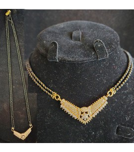22ct Gold double row Mangalsutra - GJM021