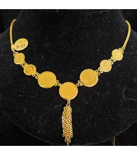 22ct Gold Coin Necklace GJN015