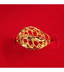 GJR044-22ct Gold Filigree design ring