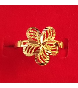GJR045-22ct Gold Ring in a floral design