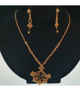 GJS024-22ct Gold Necklace set