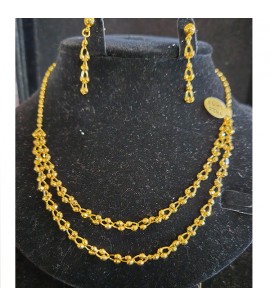 22ct Gold Necklace set - GJS030