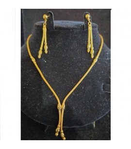 22ct Gold Necklace set - GJS031