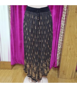 Printed flowy skirt