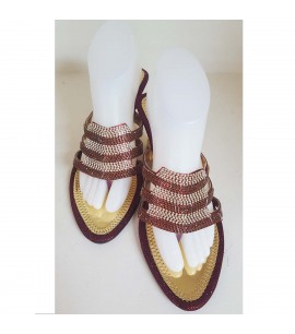 Maroon Slipper Heel Shoes