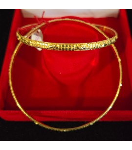 22ct Gold set of 2 Bangles - GJBN020
