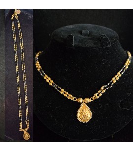 22ct Gold double row Mangalsutra - GJM022