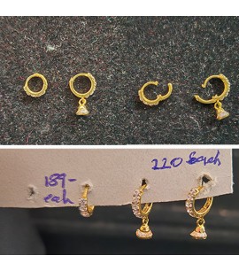 22ct Gold Nose Rings - GJNS010