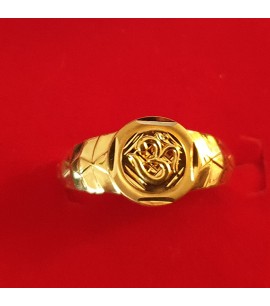 GJR028-22ct Gold OM Ring