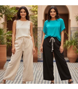Cotton Pallazzo Pants - IWP036