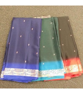 Polyester sarees with Pallu