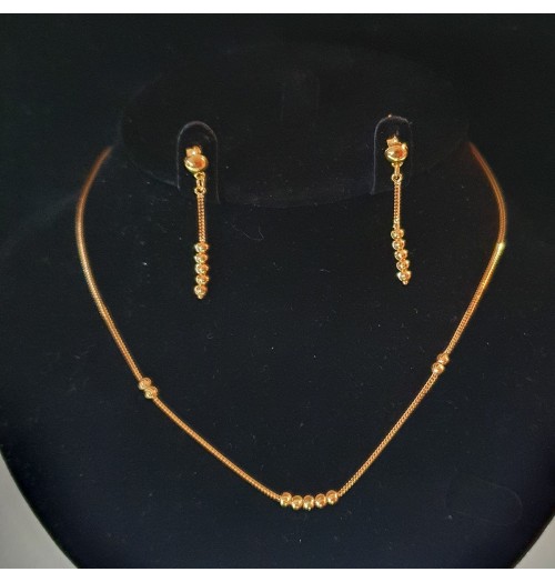 GJS026-22ct Gold Necklace set