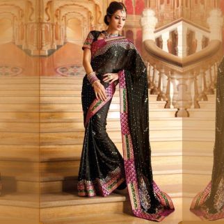 Classic Black Saree
